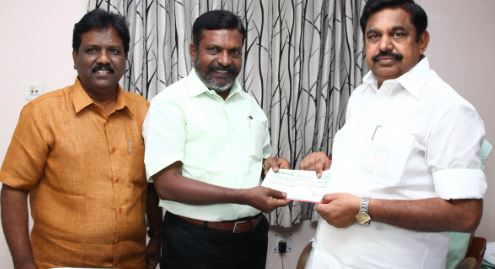 Gaja Cyclone CM Releif Fund By Thol Thirumavalavan
